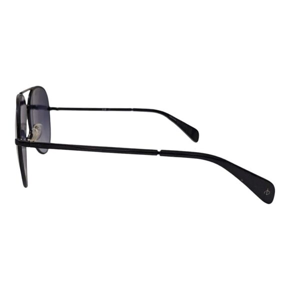 Rag&Bone RNB1006/S 807 9O Black Womens Black Tinted Aviator Sunglasses Polarized - Picture 2 of 6